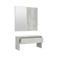 Ensemble de meubles de couloir Gris béton Bois d'ingénierie