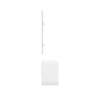 Ensemble de meubles de couloir Blanc brillant Bois d'ingénierie