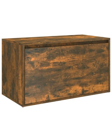 Banc d'entrée 80x40x45 cm Chêne fumé Bois d'ingénierie