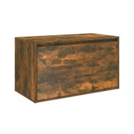 Banc d'entrée 80x40x45 cm Chêne fumé Bois d'ingénierie