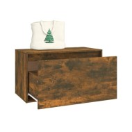 Banc d'entrée 80x40x45 cm Chêne fumé Bois d'ingénierie
