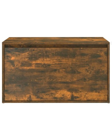 Banc d'entrée 80x40x45 cm Chêne fumé Bois d'ingénierie