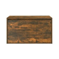 Banc d'entrée 80x40x45 cm Chêne fumé Bois d'ingénierie