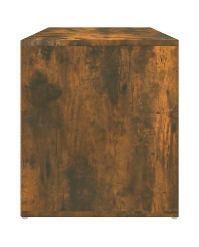 Banc d'entrée 80x40x45 cm Chêne fumé Bois d'ingénierie