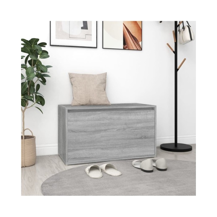 Banc d'entrée 80x40x45 cm Sonoma gris Bois d'ingénierie