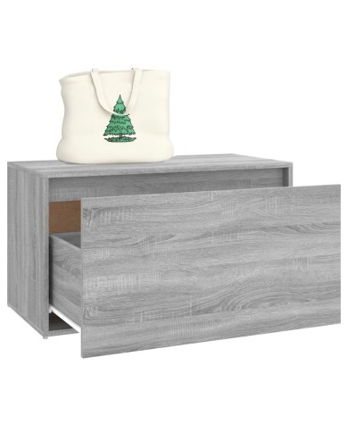 Banc d'entrée 80x40x45 cm Sonoma gris Bois d'ingénierie