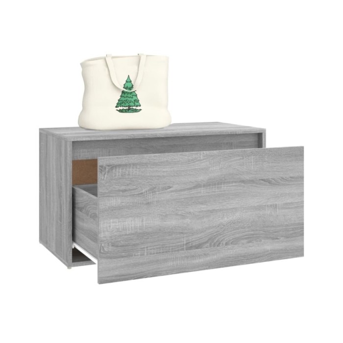 Banc d'entrée 80x40x45 cm Sonoma gris Bois d'ingénierie