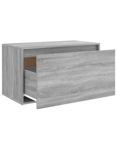 Banc d'entrée 80x40x45 cm Sonoma gris Bois d'ingénierie