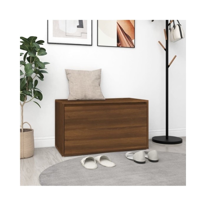 Banc d'entrée 80x40x45 cm Chêne marron Bois d'ingénierie