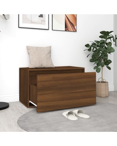 Banc d'entrée 80x40x45 cm Chêne marron Bois d'ingénierie