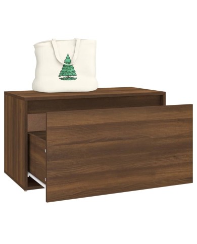 Banc d'entrée 80x40x45 cm Chêne marron Bois d'ingénierie