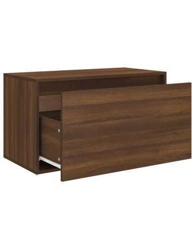Banc d'entrée 80x40x45 cm Chêne marron Bois d'ingénierie
