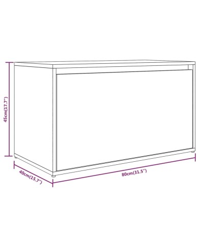 Banc d'entrée 80x40x45 cm Chêne marron Bois d'ingénierie