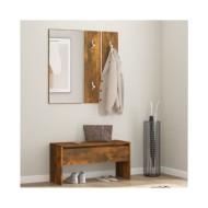 Ensemble de meubles de couloir Chêne fumé Bois d'ingénierie