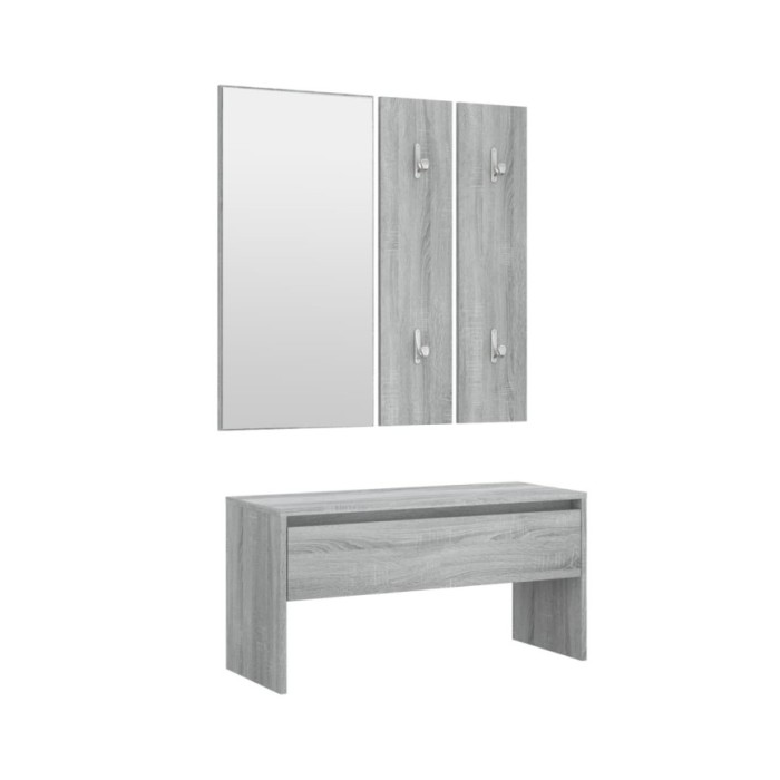 Ensemble de meubles de couloir Sonoma gris Bois d'ingénierie