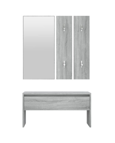 Ensemble de meubles de couloir Sonoma gris Bois d'ingénierie