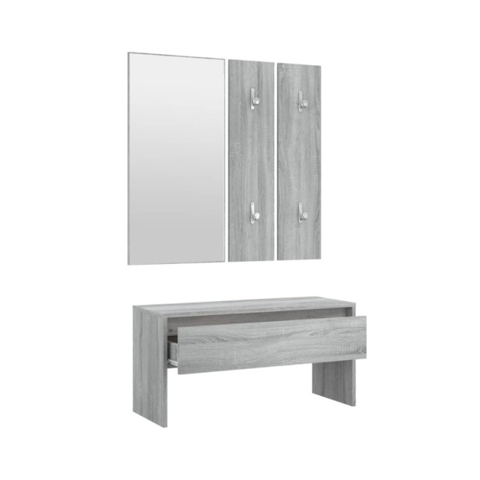Ensemble de meubles de couloir Sonoma gris Bois d'ingénierie
