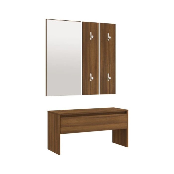 Ensemble de meubles de couloir Chêne marron Bois d'ingénierie