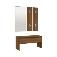 Ensemble de meubles de couloir Chêne marron Bois d'ingénierie