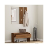 Ensemble de meubles de couloir Chêne marron Bois d'ingénierie