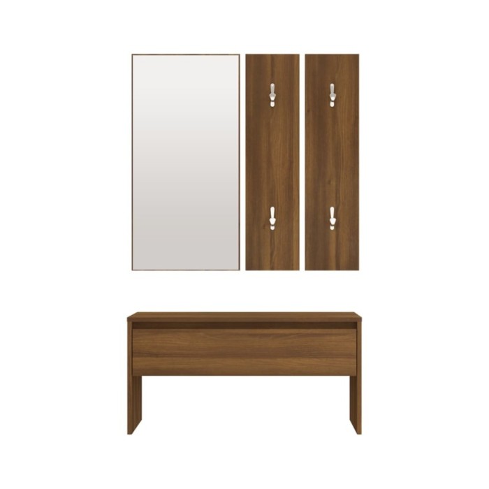 Ensemble de meubles de couloir Chêne marron Bois d'ingénierie