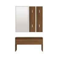 Ensemble de meubles de couloir Chêne marron Bois d'ingénierie