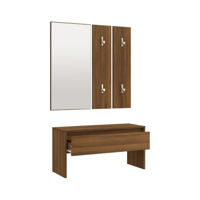 Ensemble de meubles de couloir Chêne marron Bois d'ingénierie