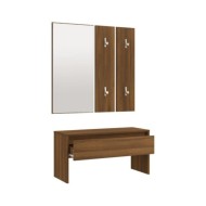 Ensemble de meubles de couloir Chêne marron Bois d'ingénierie