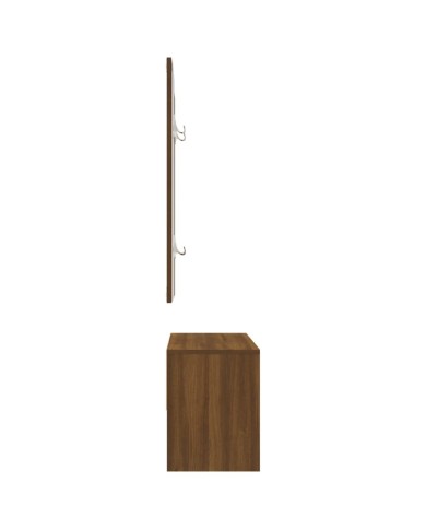 Ensemble de meubles de couloir Chêne marron Bois d'ingénierie