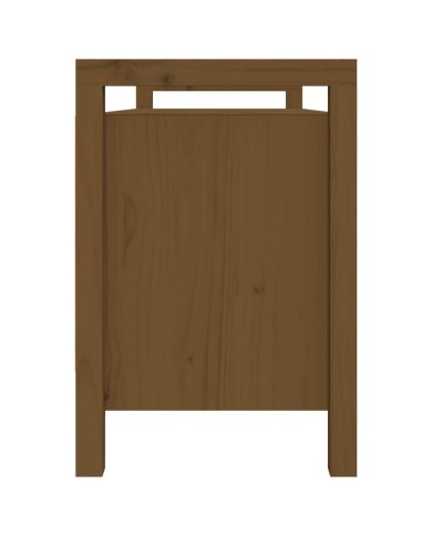 Banc d'entrée Marron miel 110x40x60 cm Bois de pin massif