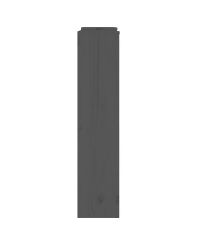 Cache-radiateur Gris 210x21x85 cm Bois massif de pin