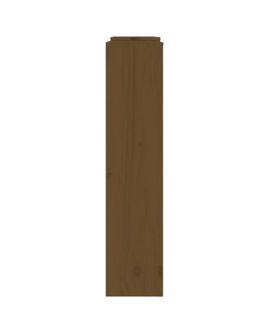 Cache-radiateur Marron miel 210x21x85 cm Bois massif de pin