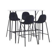 Ensemble de bar 5 pcs Tissu Noir