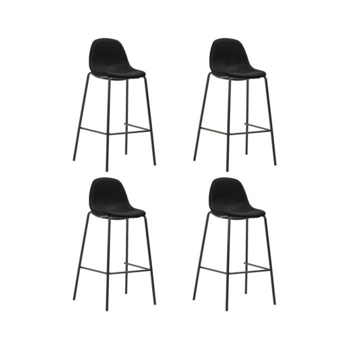 Ensemble de bar 5 pcs Tissu Noir