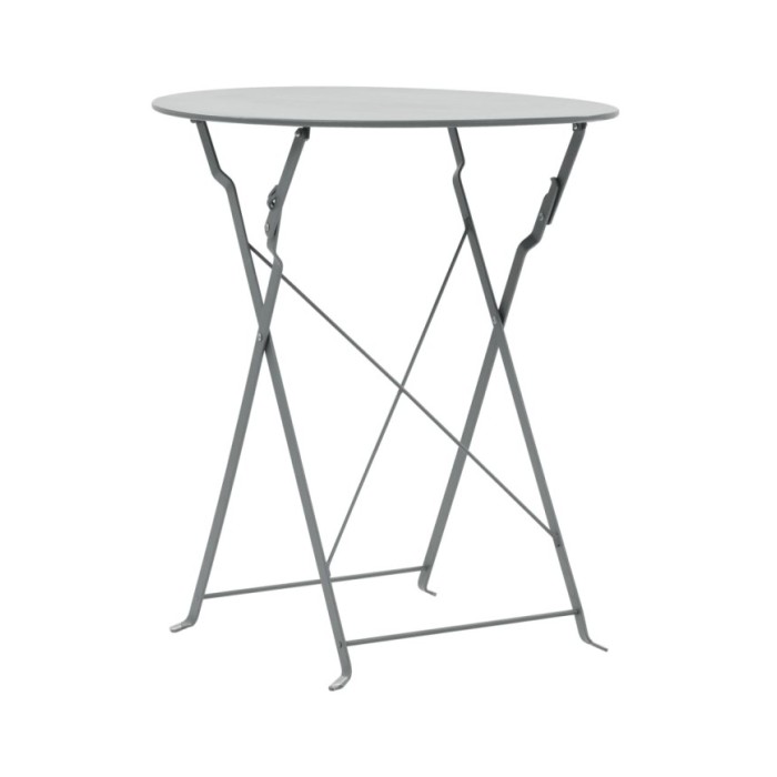 Mobilier de bistro 3 pcs Acier Gris