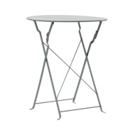 Mobilier de bistro 3 pcs Acier Gris