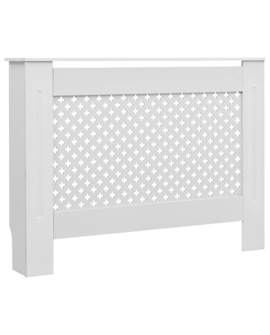 Cache-radiateurs 2 pcs Blanc 112x19x81,5 cm MDF