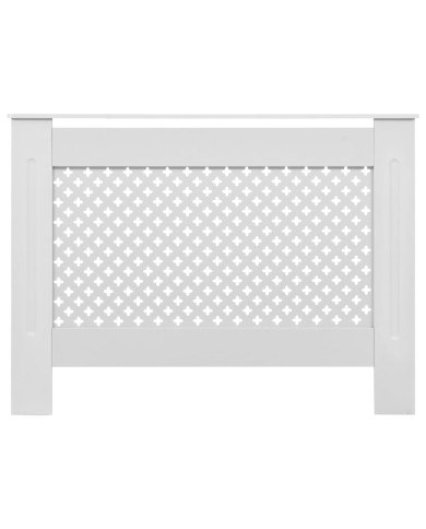 Cache-radiateurs 2 pcs Blanc 112x19x81,5 cm MDF