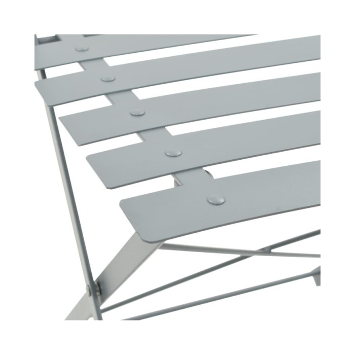 Mobilier de bistro 3 pcs Acier Gris