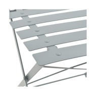 Mobilier de bistro 3 pcs Acier Gris