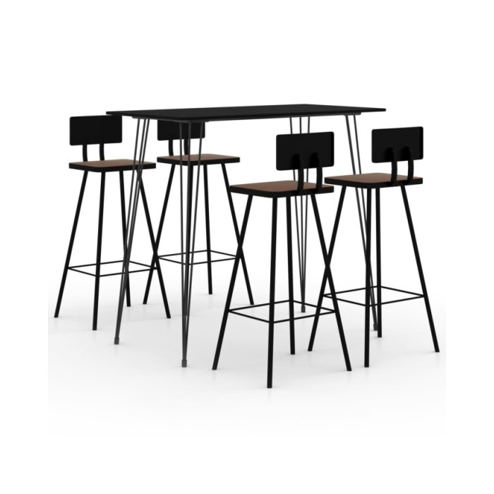 Ensemble de bar 5 pcs Noir