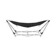 Hamac avec support pliable Noir