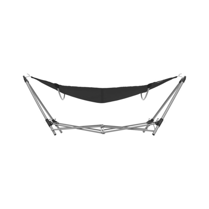 Hamac avec support pliable Noir
