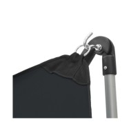 Hamac avec support pliable Noir
