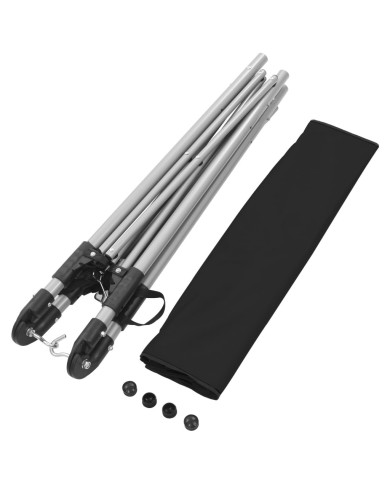 Hamac avec support pliable Noir