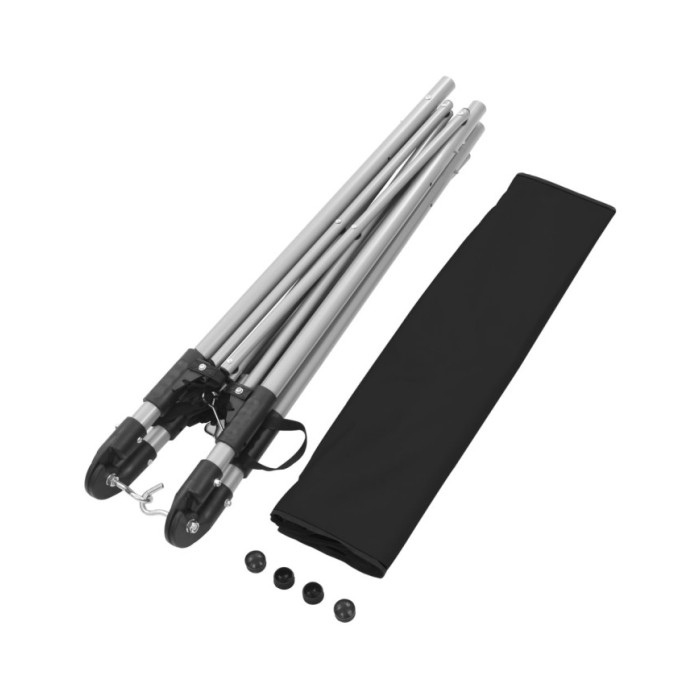 Hamac avec support pliable Noir