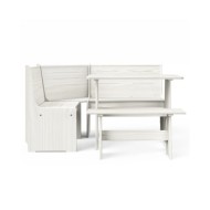 Meubles à dîner 3 pcs Blanc Bois de pin massif