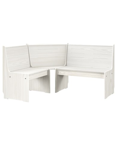 Meubles à dîner 3 pcs Blanc Bois de pin massif