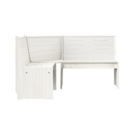 Meubles à dîner 3 pcs Blanc Bois de pin massif