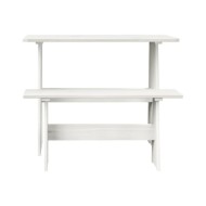 Meubles à dîner 3 pcs Blanc Bois de pin massif